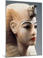 Ancient Egyptian Painted Alabaster Head from Treasure of Tutankhamen-null-Mounted Giclee Print