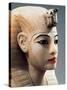 Ancient Egyptian Painted Alabaster Head from Treasure of Tutankhamen-null-Stretched Canvas