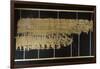 Ancient Egyptian Papyrus with Monthly Accounting Report-null-Framed Giclee Print