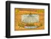 Ancient Egyptian Sailing Boat-null-Framed Art Print