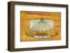 Ancient Egyptian Sailing Boat-null-Framed Art Print