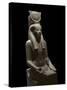 Ancient Egyptian Sculpture Representing the Goddess Hathor-null-Stretched Canvas