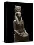 Ancient Egyptian Sculpture Representing the Goddess Hathor-null-Stretched Canvas