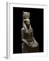 Ancient Egyptian Sculpture Representing the Goddess Hathor-null-Framed Photographic Print