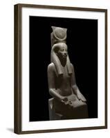 Ancient Egyptian Sculpture Representing the Goddess Hathor-null-Framed Photographic Print