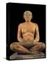 Ancient Egyptian Statue of Seated Scribe-null-Stretched Canvas