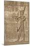 Ancient Egyptian Sunken Relief Depicting Man Carrying a Symbolic Bark, Detail of a Roman Mammisi-null-Mounted Photographic Print