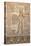 Ancient Egyptian Sunken Relief Depicting Man Carrying Offerings to the Goddess Hathor-null-Stretched Canvas