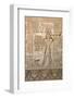 Ancient Egyptian Sunken Relief Depicting Man Carrying Offerings to the Goddess Hathor-null-Framed Photographic Print