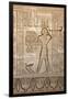 Ancient Egyptian Sunken Relief Depicting Man Carrying Offerings to the Goddess Hathor-null-Framed Photographic Print