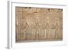 Ancient Egyptian Sunken Relief Depicting Offerings and Tributes Brought to the Goddess Hathor-null-Framed Photographic Print