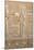 Ancient Egyptian Sunken Relief Depicting Woman Bringing Offerings to the Goddess Hathor-null-Mounted Photographic Print