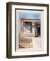 Ancient Egyptian Temple, 19th Century-Nestor l'Hote-Framed Giclee Print