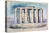 Ancient Egyptian Temple, Egypt, 19th Century-CH Smith-Stretched Canvas