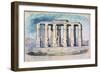 Ancient Egyptian Temple, Egypt, 19th Century-CH Smith-Framed Giclee Print