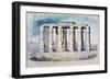 Ancient Egyptian Temple, Egypt, 19th Century-CH Smith-Framed Giclee Print