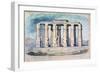 Ancient Egyptian Temple, Egypt, 19th Century-CH Smith-Framed Giclee Print