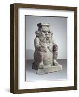 Ancient Egyptian Terracotta Figurine of God Bes-null-Framed Giclee Print