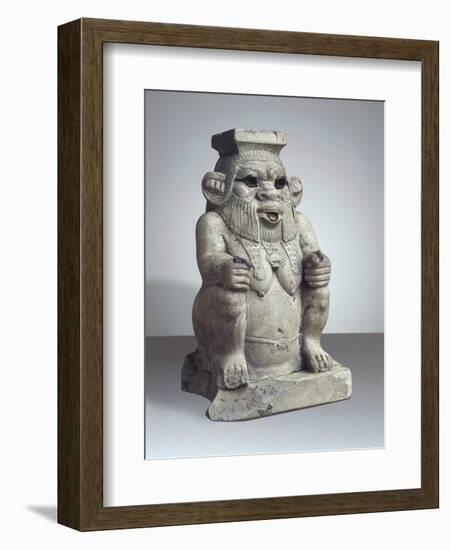 Ancient Egyptian Terracotta Figurine of God Bes-null-Framed Giclee Print