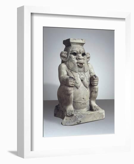Ancient Egyptian Terracotta Figurine of God Bes-null-Framed Giclee Print