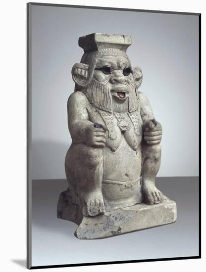 Ancient Egyptian Terracotta Figurine of God Bes-null-Mounted Giclee Print