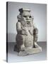 Ancient Egyptian Terracotta Figurine of God Bes-null-Stretched Canvas