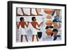 Ancient Egyptian Wall Paintings in a Tomb at Thebes, Egypt-null-Framed Giclee Print