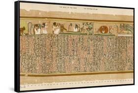 Ancient Egyptian Writing-E.a. Wallis Budge-Framed Stretched Canvas