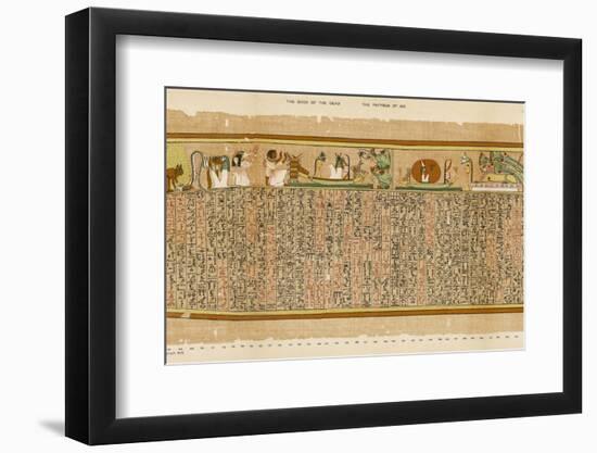 Ancient Egyptian Writing-E.a. Wallis Budge-Framed Photographic Print