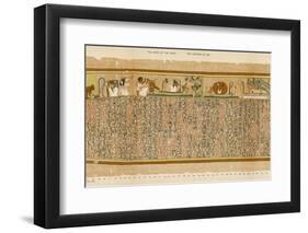 Ancient Egyptian Writing-E.a. Wallis Budge-Framed Photographic Print