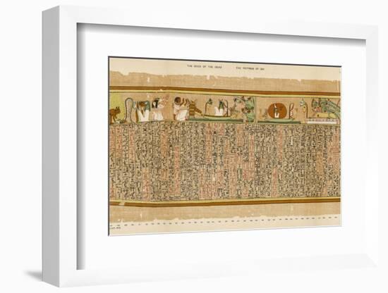 Ancient Egyptian Writing-E.a. Wallis Budge-Framed Photographic Print