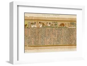 Ancient Egyptian Writing-E.a. Wallis Budge-Framed Photographic Print