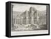 Ancient Forum Surrounded by Porticoes, c.1743-Giovanni Battista Piranesi-Framed Stretched Canvas