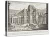 Ancient Forum Surrounded by Porticoes, c.1743-Giovanni Battista Piranesi-Stretched Canvas