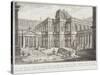 Ancient Forum Surrounded by Porticoes, c.1743-Giovanni Battista Piranesi-Stretched Canvas