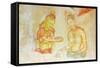 Ancient Frescoes, Sigiriya, UNESCO World Heritage Site, North Central Province, Sri Lanka, Asia-Christian Kober-Framed Stretched Canvas