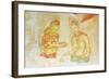 Ancient Frescoes, Sigiriya, UNESCO World Heritage Site, North Central Province, Sri Lanka, Asia-Christian Kober-Framed Photographic Print