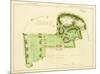 Ancient Garden and Modern Pleasure Garden: Plan, 1813-Humphry Repton-Mounted Art Print