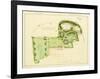 Ancient Garden and Modern Pleasure Garden: Plan, 1813-Humphry Repton-Framed Art Print