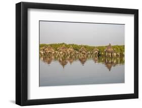 Ancient granaries on an island among mangrove trees, Joal-Fadiouth, Senegal, West Africa, Africa-Godong-Framed Photographic Print