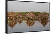 Ancient granaries on an island among mangrove trees, Joal-Fadiouth, Senegal, West Africa, Africa-Godong-Framed Stretched Canvas