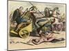 Ancient Greece : Greek Military, Greece at the time of the kings, War Chariot,-Heinrich Leutemann-Mounted Giclee Print