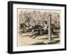 Ancient Greece: Sport: Mounting and dismounting from a horse at speed,-Heinrich Leutemann-Framed Giclee Print