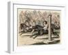 Ancient Greece: Sport: Mounting and dismounting from a horse at speed,-Heinrich Leutemann-Framed Giclee Print