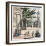 Ancient Greece: The holy olive tree at the castle (Acropolis) in Athen,-Heinrich Leutemann-Framed Giclee Print