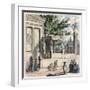 Ancient Greece: The holy olive tree at the castle (Acropolis) in Athen,-Heinrich Leutemann-Framed Giclee Print