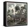 Ancient Greece: The Way to Olympia at Olympic Games Time,-Heinrich Leutemann-Framed Stretched Canvas