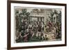 Ancient Greece: Welcoming of the olympic champion in his Hometown,-Heinrich Leutemann-Framed Giclee Print