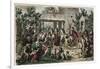 Ancient Greece: Welcoming of the olympic champion in his Hometown,-Heinrich Leutemann-Framed Giclee Print