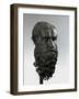 Ancient Greek Bronze Head of an Old Man with Long Beard (Philosopher of Porticello)-null-Framed Photographic Print